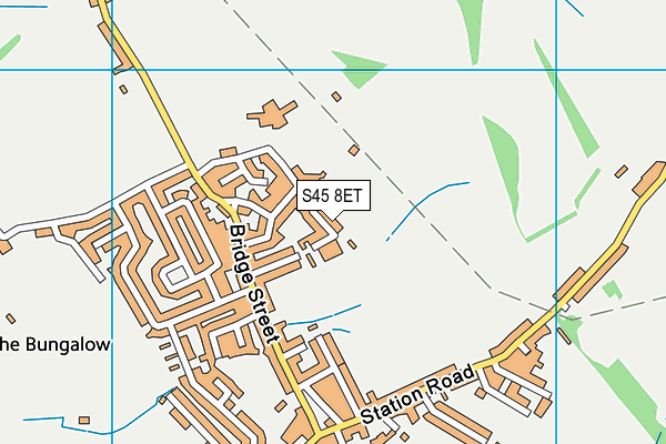 S45 8ET map - OS VectorMap District (Ordnance Survey)