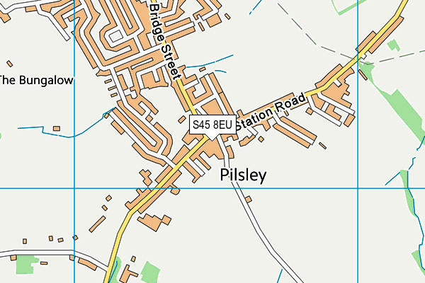 Pilsley Primary School map (S45 8EU) - OS VectorMap District (Ordnance Survey)