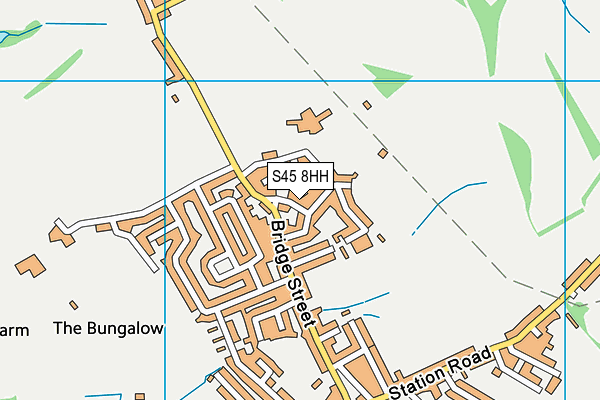 S45 8HH map - OS VectorMap District (Ordnance Survey)