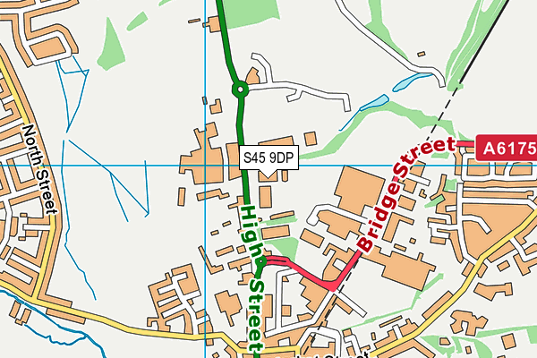 S45 9DP map - OS VectorMap District (Ordnance Survey)