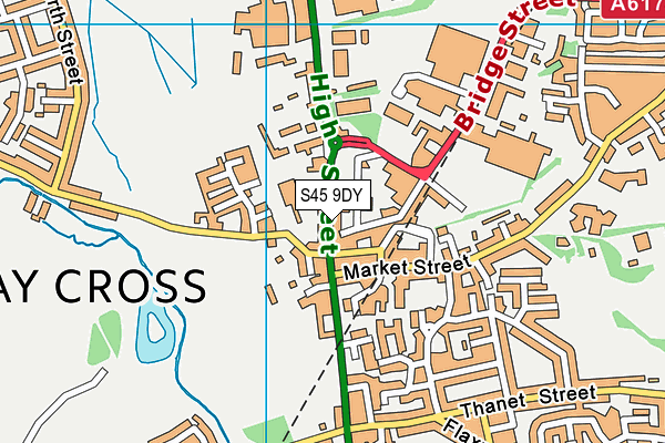 S45 9DY map - OS VectorMap District (Ordnance Survey)