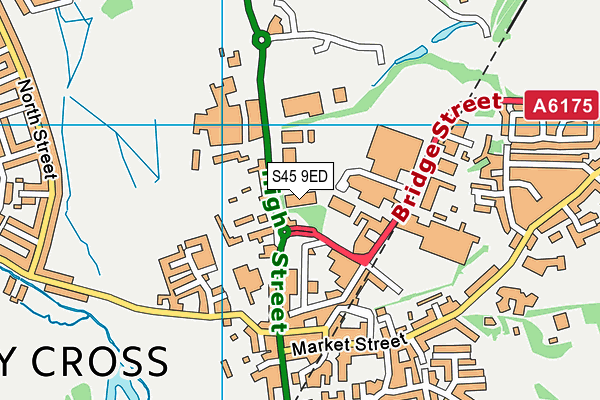 S45 9ED map - OS VectorMap District (Ordnance Survey)