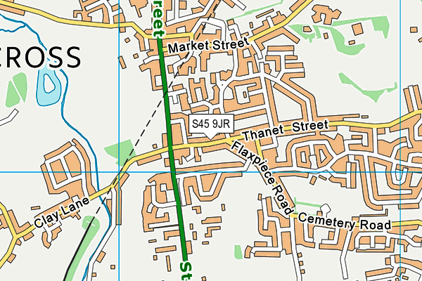 S45 9JR map - OS VectorMap District (Ordnance Survey)