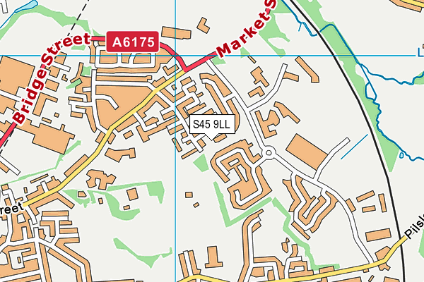 S45 9LL map - OS VectorMap District (Ordnance Survey)