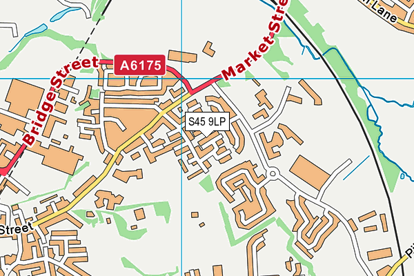 S45 9LP map - OS VectorMap District (Ordnance Survey)