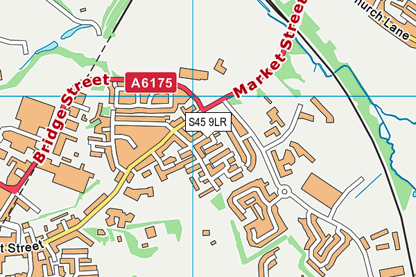 S45 9LR map - OS VectorMap District (Ordnance Survey)