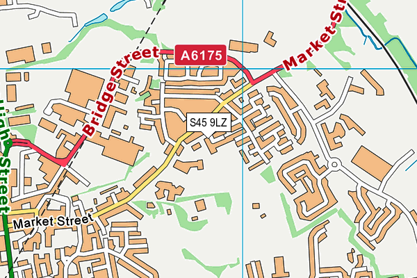 S45 9LZ map - OS VectorMap District (Ordnance Survey)