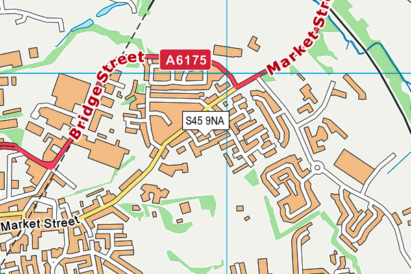 S45 9NA map - OS VectorMap District (Ordnance Survey)