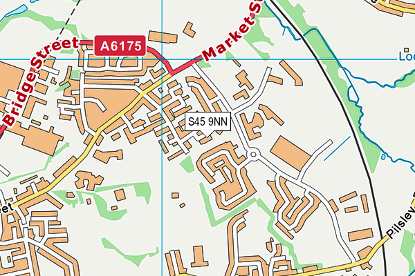 S45 9NN map - OS VectorMap District (Ordnance Survey)