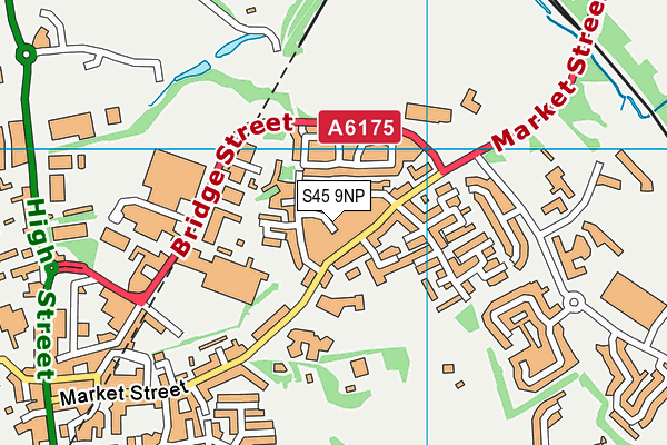 S45 9NP map - OS VectorMap District (Ordnance Survey)