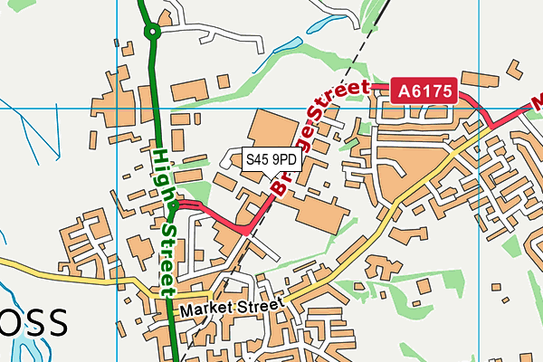 S45 9PD map - OS VectorMap District (Ordnance Survey)