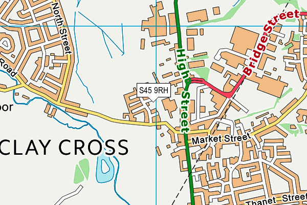 S45 9RH map - OS VectorMap District (Ordnance Survey)