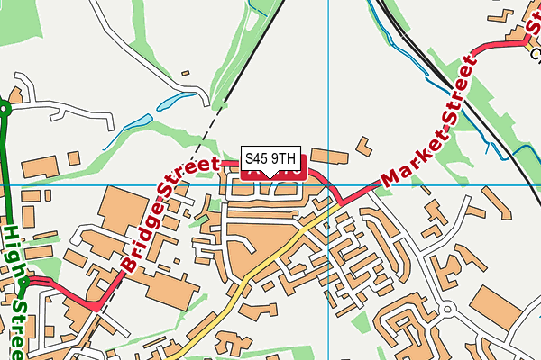 S45 9TH map - OS VectorMap District (Ordnance Survey)