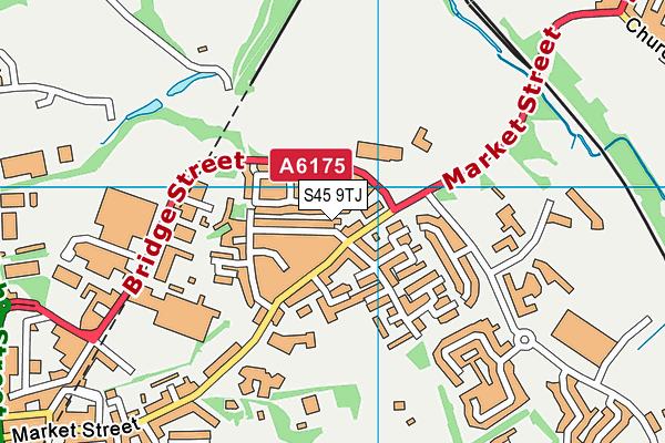 S45 9TJ map - OS VectorMap District (Ordnance Survey)