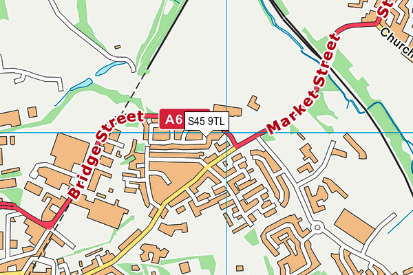 S45 9TL map - OS VectorMap District (Ordnance Survey)