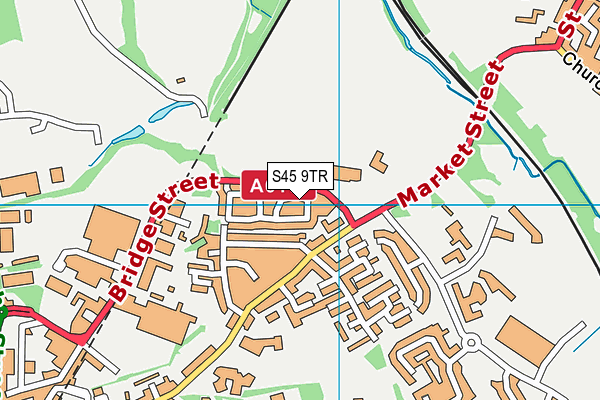 S45 9TR map - OS VectorMap District (Ordnance Survey)