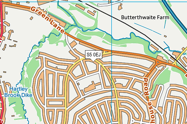 S5 0EJ map - OS VectorMap District (Ordnance Survey)