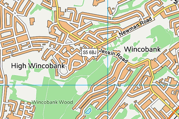 S5 6BJ map - OS VectorMap District (Ordnance Survey)