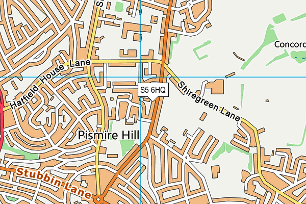 S5 6HQ map - OS VectorMap District (Ordnance Survey)