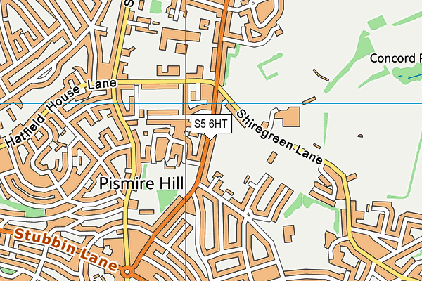 S5 6HT map - OS VectorMap District (Ordnance Survey)