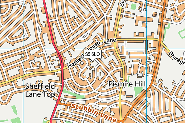 S5 6LQ map - OS VectorMap District (Ordnance Survey)