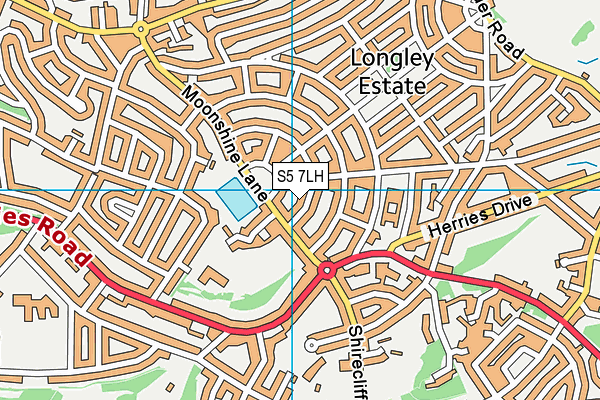 S5 7LH map - OS VectorMap District (Ordnance Survey)