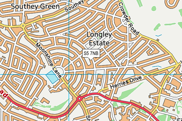 S5 7NB map - OS VectorMap District (Ordnance Survey)