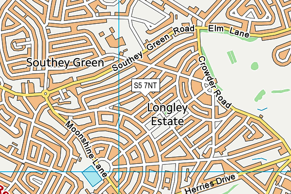 S5 7NT map - OS VectorMap District (Ordnance Survey)