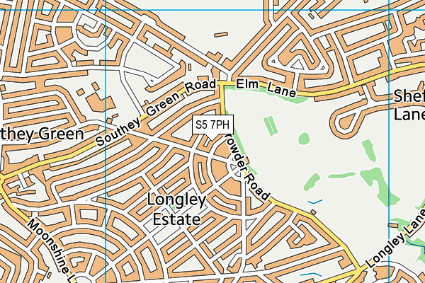 S5 7PH map - OS VectorMap District (Ordnance Survey)