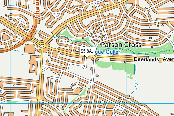 S5 8AJ map - OS VectorMap District (Ordnance Survey)