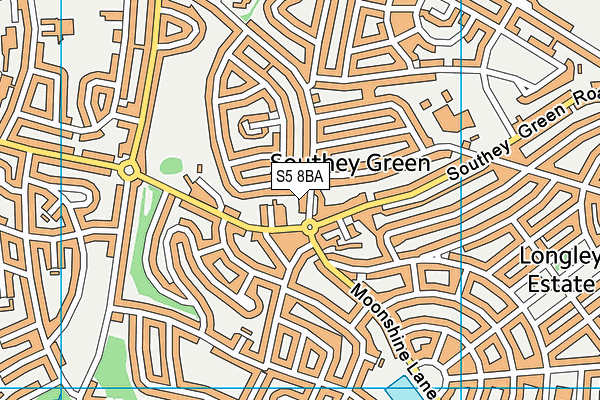 Flex Fitness (Closed) map (S5 8BA) - OS VectorMap District (Ordnance Survey)