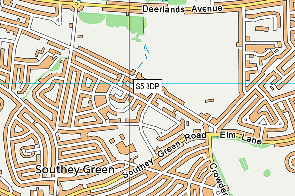 S5 8DP map - OS VectorMap District (Ordnance Survey)
