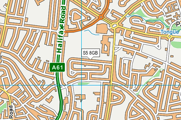 S5 8GB map - OS VectorMap District (Ordnance Survey)