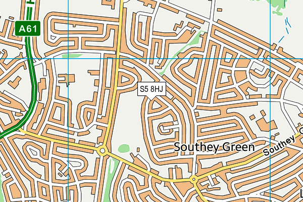 S5 8HJ map - OS VectorMap District (Ordnance Survey)