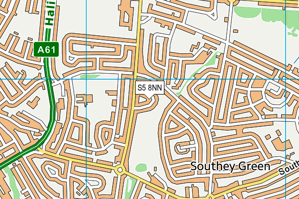 S5 8NN map - OS VectorMap District (Ordnance Survey)