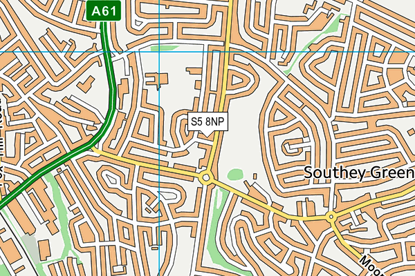 S5 8NP map - OS VectorMap District (Ordnance Survey)