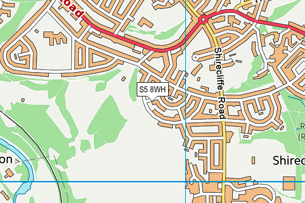 S5 8WH map - OS VectorMap District (Ordnance Survey)