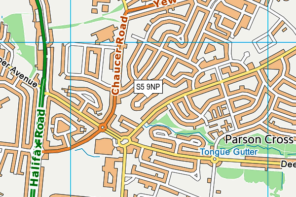S5 9NP map - OS VectorMap District (Ordnance Survey)