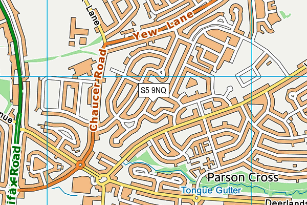 S5 9NQ map - OS VectorMap District (Ordnance Survey)
