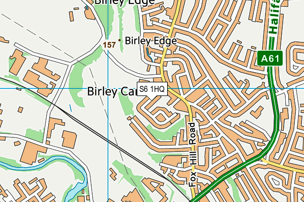 S6 1HQ map - OS VectorMap District (Ordnance Survey)
