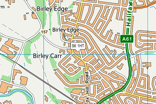 S6 1HT map - OS VectorMap District (Ordnance Survey)