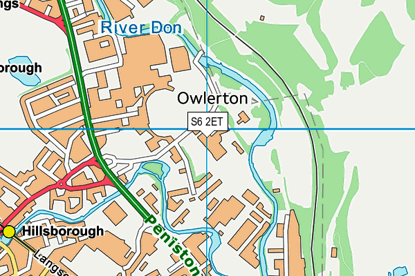 The Sheffield College (Hillsborough Campus) map (S6 2ET) - OS VectorMap District (Ordnance Survey)