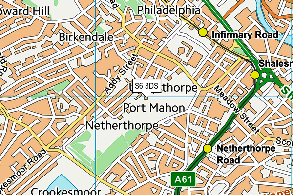 S6 3DS map - OS VectorMap District (Ordnance Survey)