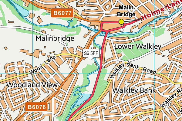 Mousehole Forge (Closed) map (S6 5FF) - OS VectorMap District (Ordnance Survey)