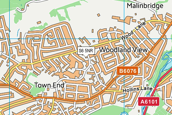 S6 5NR map - OS VectorMap District (Ordnance Survey)