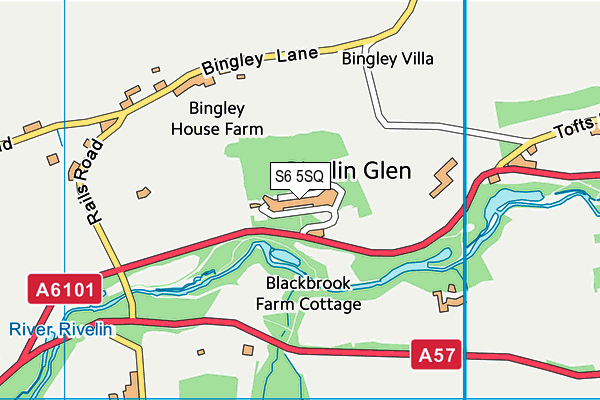 S6 5SQ map - OS VectorMap District (Ordnance Survey)