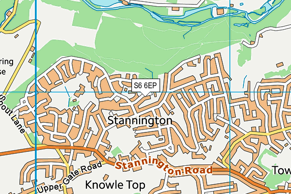 S6 6EP map - OS VectorMap District (Ordnance Survey)