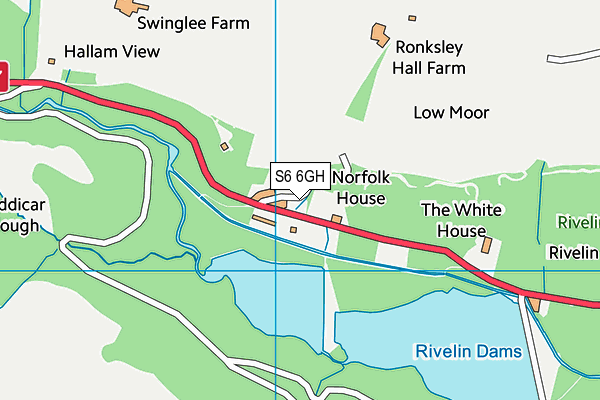 S6 6GH map - OS VectorMap District (Ordnance Survey)