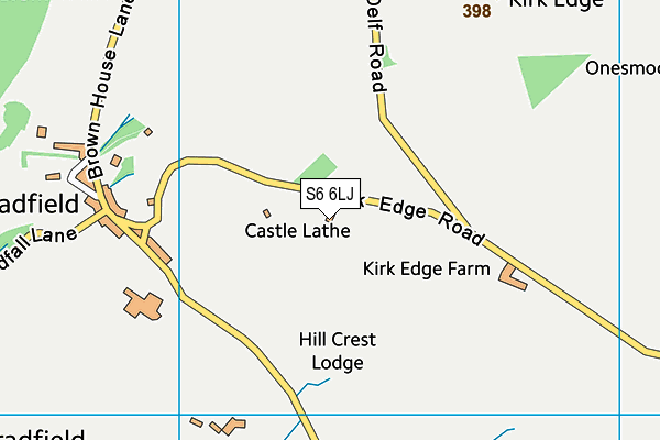 S6 6LJ map - OS VectorMap District (Ordnance Survey)