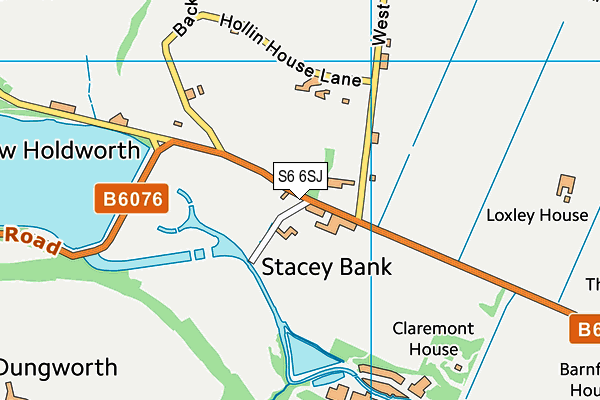 S6 6SJ map - OS VectorMap District (Ordnance Survey)